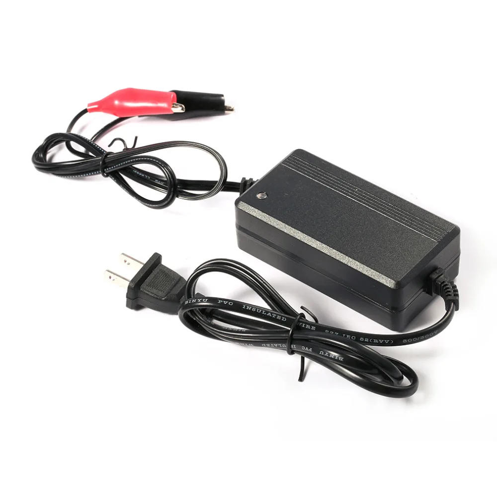 

Hot Black Professional 12 V 3A Lead Acid Battery Charger Car Auto Vehicles Power Supply Charger Car Accessories Top Quality