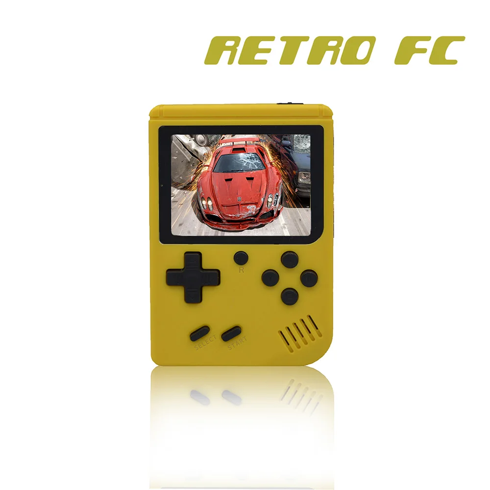 Retro FC 168 in 1 Video Game Console Games VS BittBoy Pocketgo Consola Retro Game Mini Handheld Players 8 Bit Classic Gamepad - Цвет: Yellow