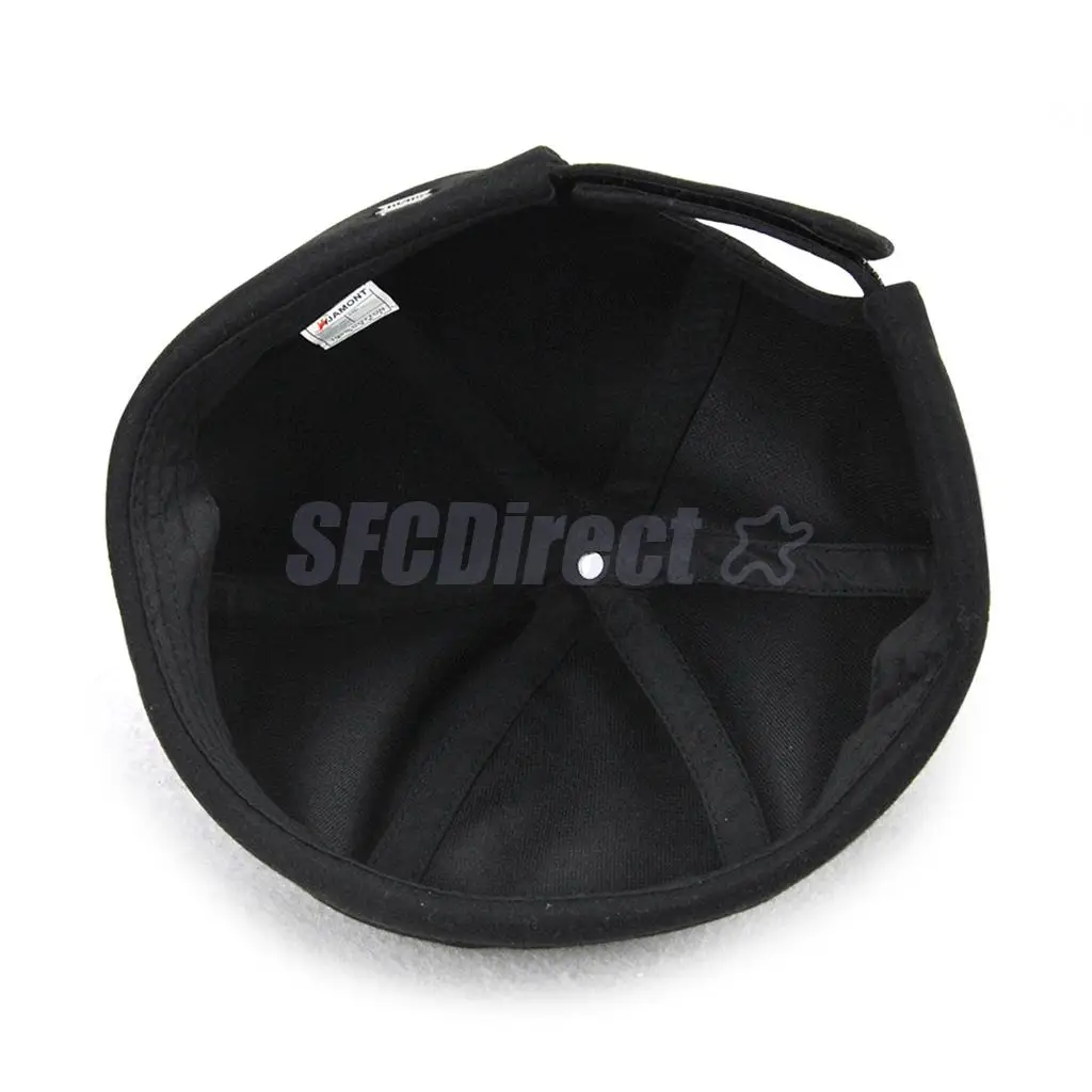 2 Pieces Retro Eaves Flange Landlord Biker Caps Fashion Docker Beanie Black
