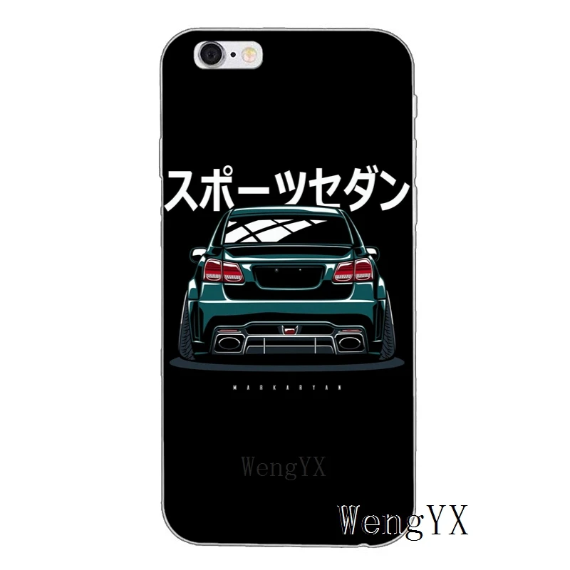 Спортивный автомобиль дрейф JDM ДЛЯ iPhone X XR XS Max 8 7 plus 6s 6 plus SE 5S 5c 5 4S 4 iPod Touch чехол мягкий чехол для телефона - Цвет: speed-car-jdm-A-01