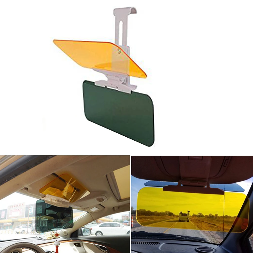 Автомобильный солнцезащитный козырек для автомобиля с антибликовым покрытием для вождения HD козырек дневной и ночной защита для глаз антибликовое антиуф-антиослепляющее видение