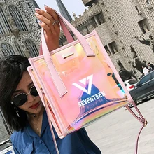 KPOP 17, модные сумки, лазерные сумки, SEVENTEEN, прозрачные сумки на плечо, Seventeen Fans подарки, Прямая поставка