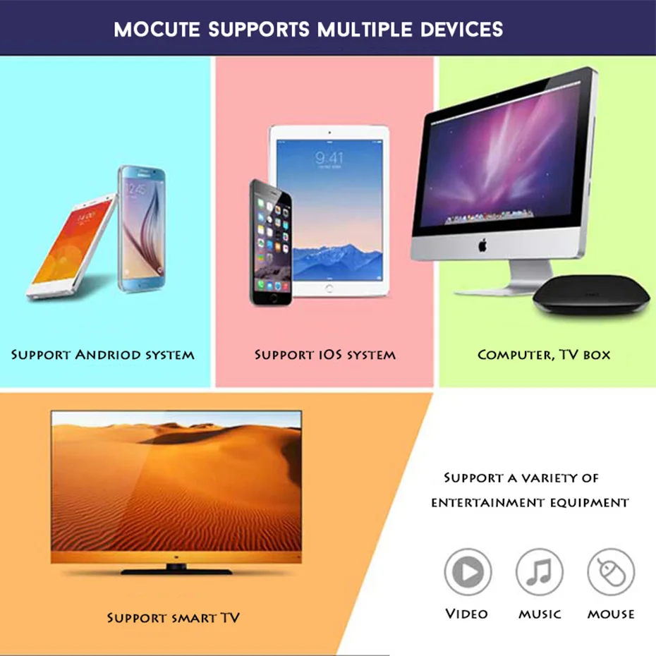 Беспроводной игровой контроллер MOCUTE 050 053 054 с Bluetooth геймпад для ПК Android джойстик