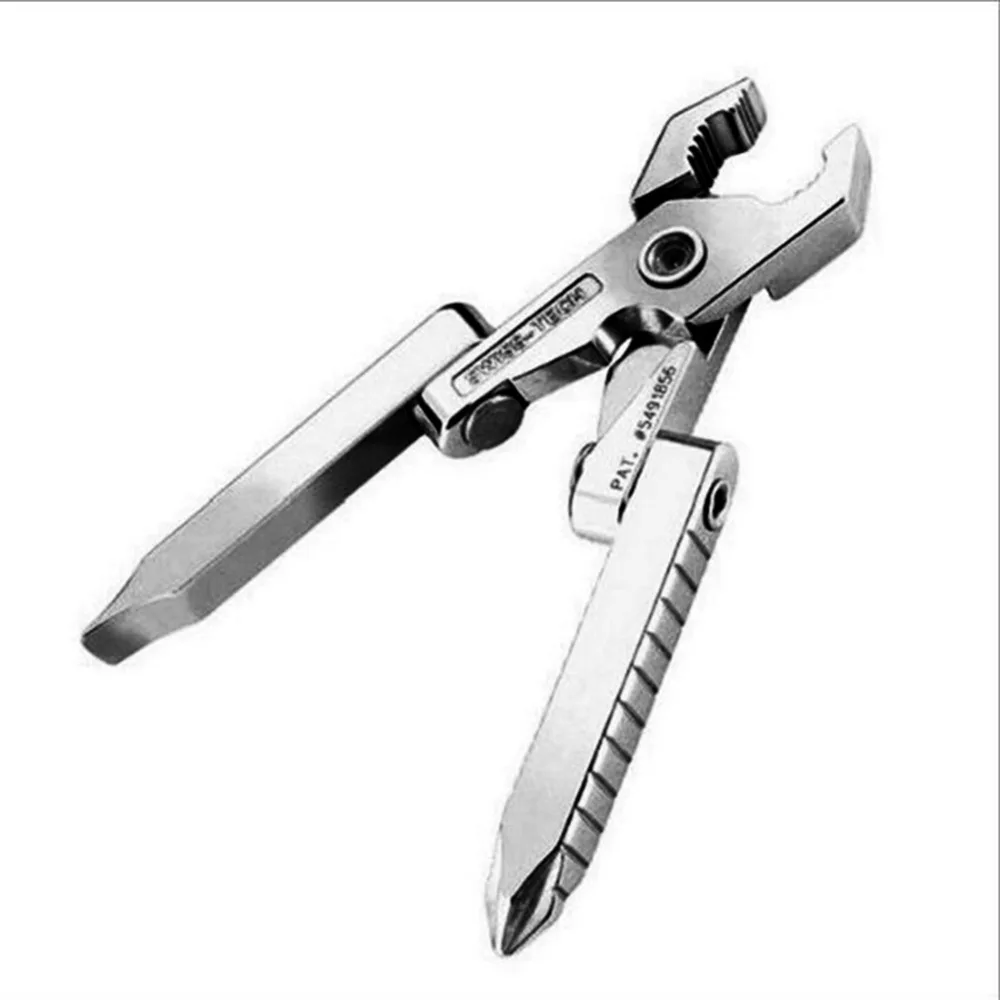 

Multitools Pocket Plier Straight Cross Screwdriver Outdoor Mini Portable Folding Plier Clamp Keychain Hiking Camping Tool