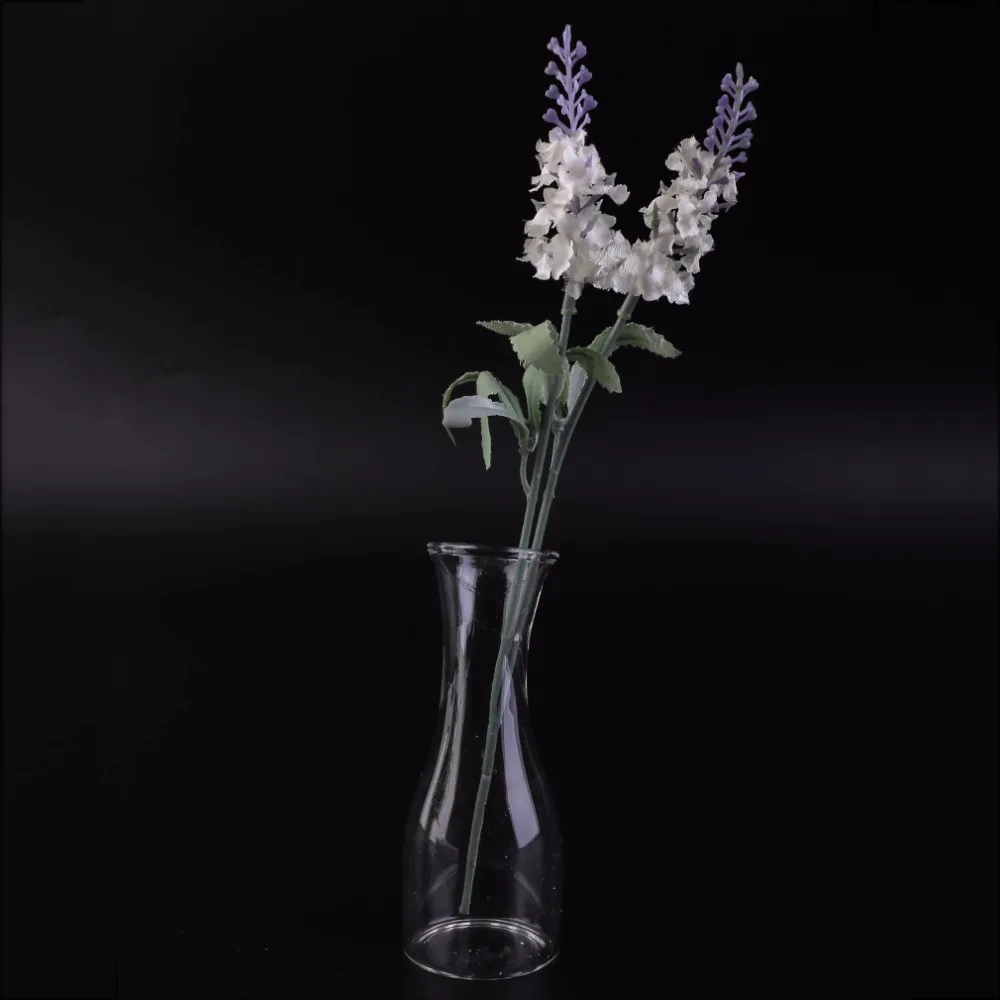 Useful Stylish Creative Home Decor Transparent Glass Hydroponic Vase Modern Fashion Dining Table Office Table Small Vase