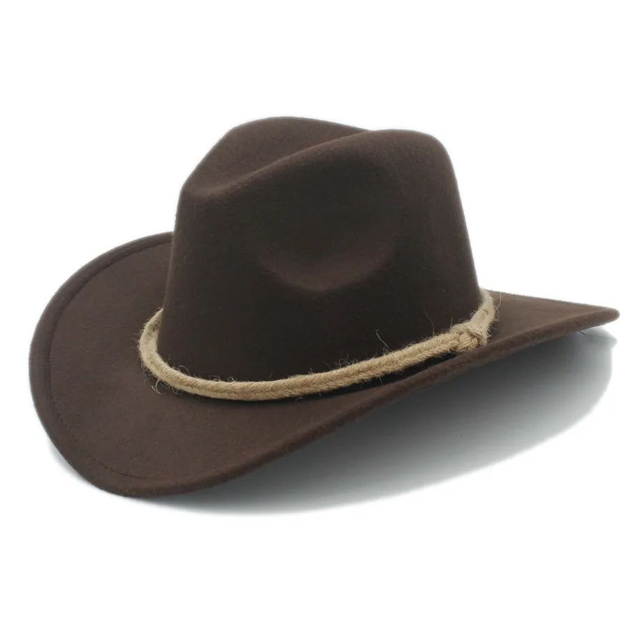 Женская и мужская шляпа в стиле ретро, ковбойская шляпа в западном стиле для джентльмена, ковбойская шляпа с широкими полями, джазовая церковная Кепка, накидка, сомбреро, верхняя Кепка