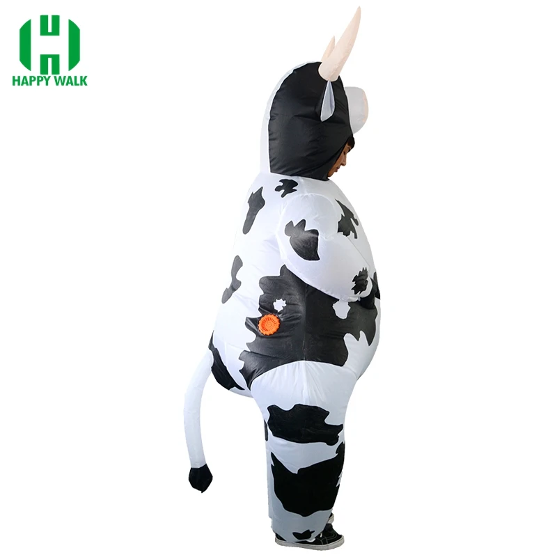 Inflatable Cow Costume - Mascot Milk Cattle Suit for Carnival Halloween Party and Cosplay image 5