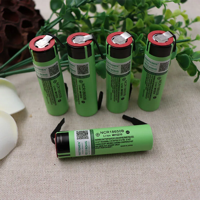 10 шт./лот NCR 18650B 3400mAh аккумулятор 3,6 V литий-ионный аккумулятор 3,6 V аккумулятор 3400mAh+ DIY Nicke