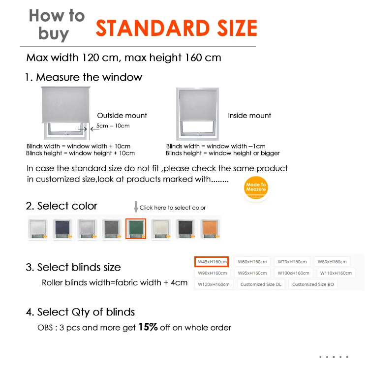 standard size  DL