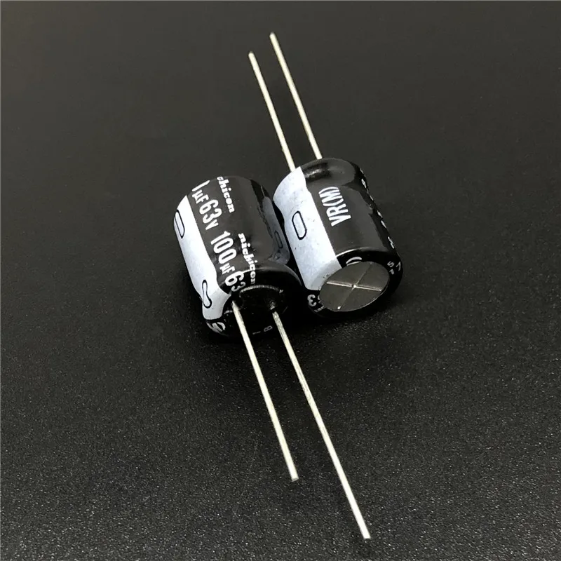 

10pcs/100pcs 100uF 63V NICHICON VR Series 10x12.5mm 63V100uF Aluminum Electrolytic Capacitor