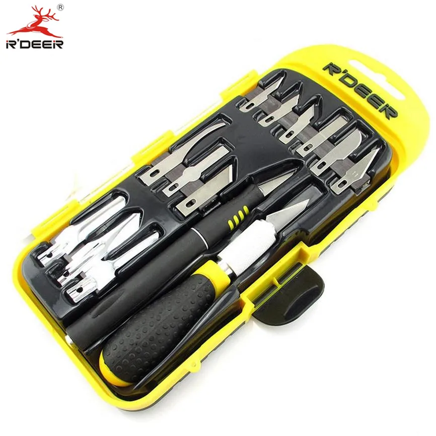 RDEER 14Pcs Gravers Wood Carving Knife Tools Fruit Food Craft Sculpture Engraving Knife SK5 Blades Chisel Craft Tools RDEER 14Pcs Gravers Wood Carving Knife Tools Fruit Food Craft Sculpture Engraving Knife SK5 Blades Chisel Craft Tools