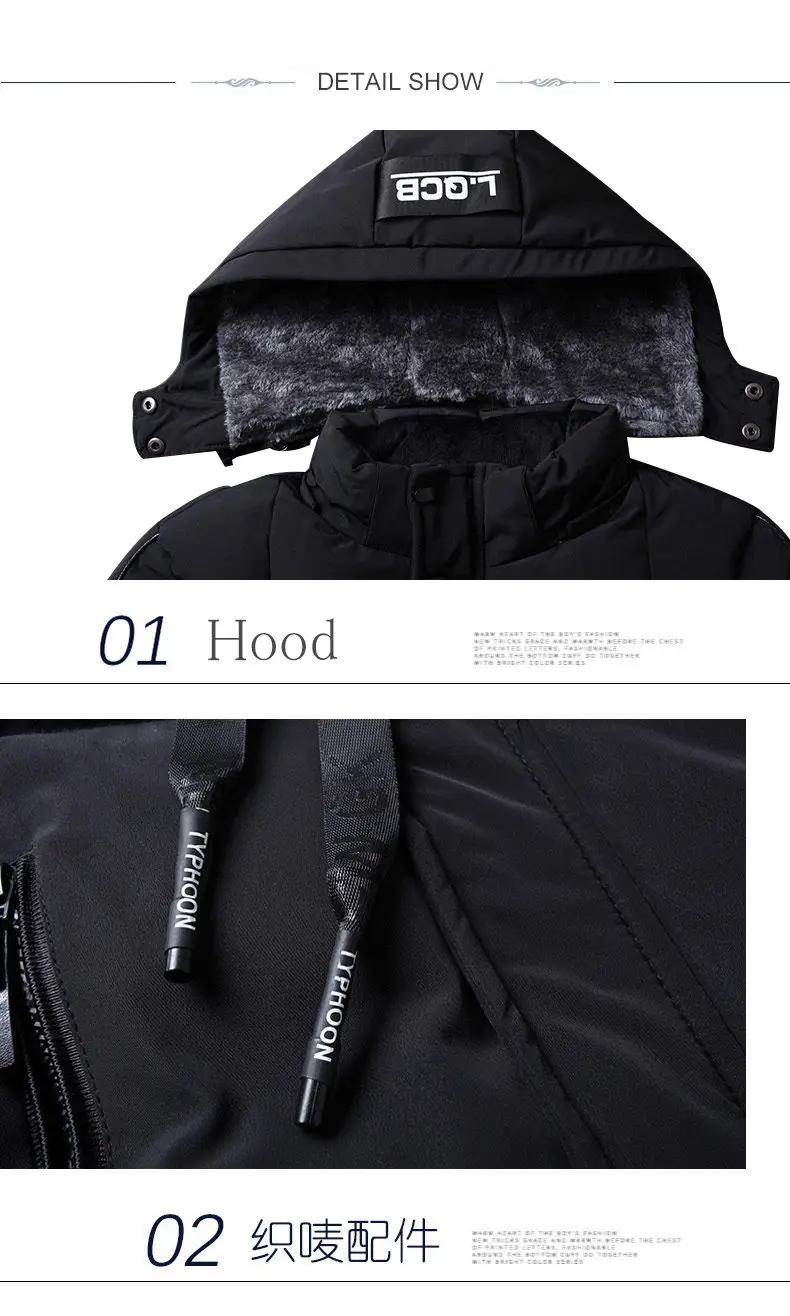 MuLS 5XL Parka Men 2019 Winter Warm Thick Cotton Jacket Parkas Men Fleece Hooded Coats Fashion Business Casual Jackets Outerwear 01