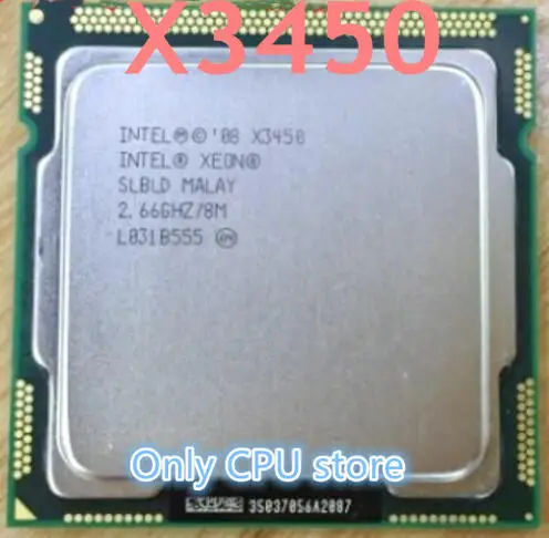 X3450 8 м кэш, 2,66 GHzQuad-core LGA1156 xeon x3450 настольный процессор