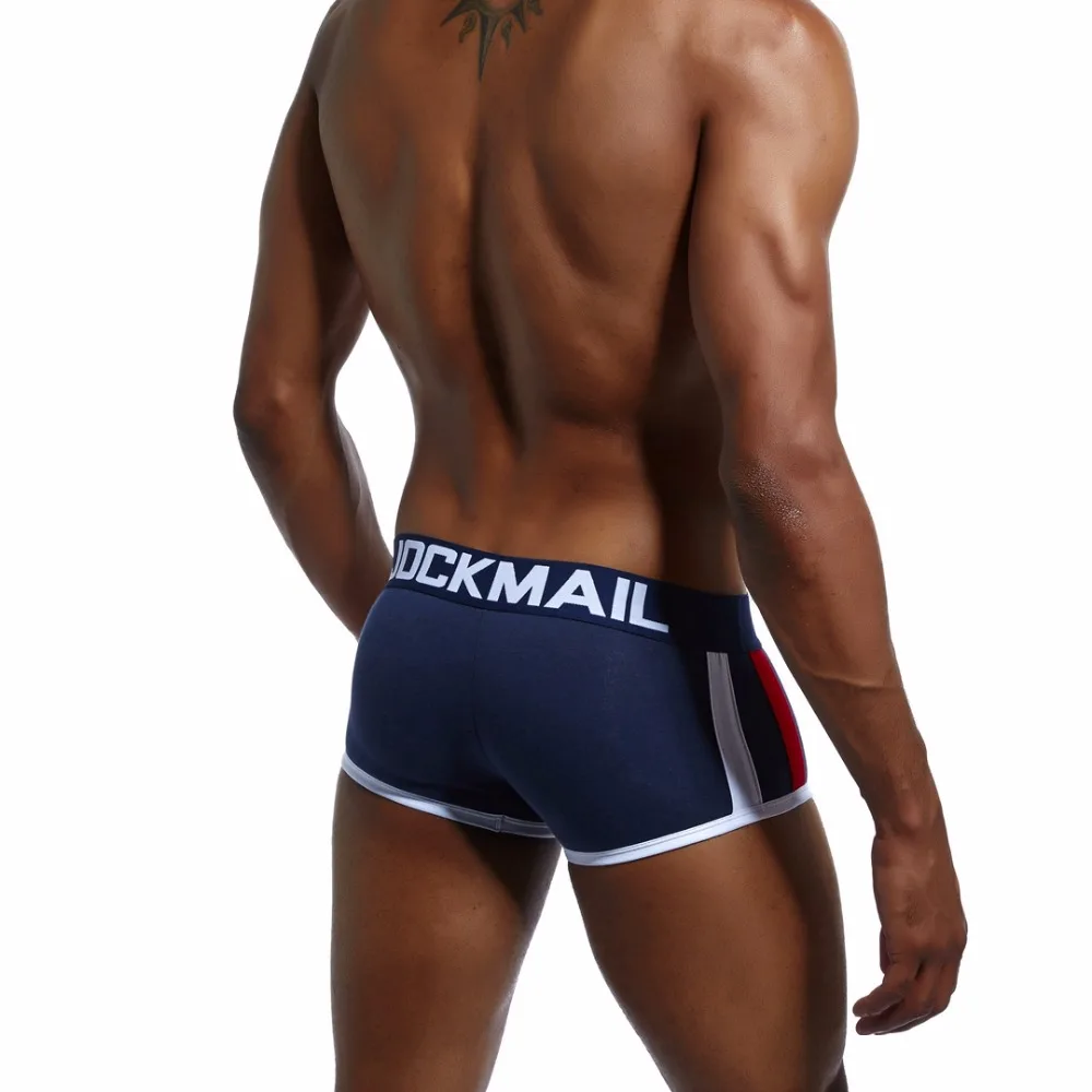 JOCKMAIL, мягкое Мужское нижнее белье, боксеры, сексуальные, спереди, пуш-ап, чашка, усиление выпуклости, Гей Нижнее белье, мужские боксеры, шорты, увеличивающие трусы