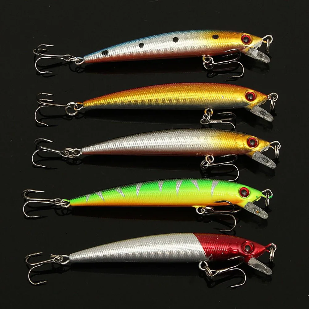 

56pcs Fishing Lures Bionic Bait 3D Eyes Different Types Fish Shape Artificial Attractive Bait ALS88