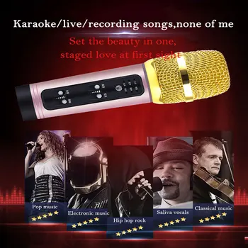 

Metal wired microphone professional karaoke portable recording songs Good sound quality condenser studio microphones for music