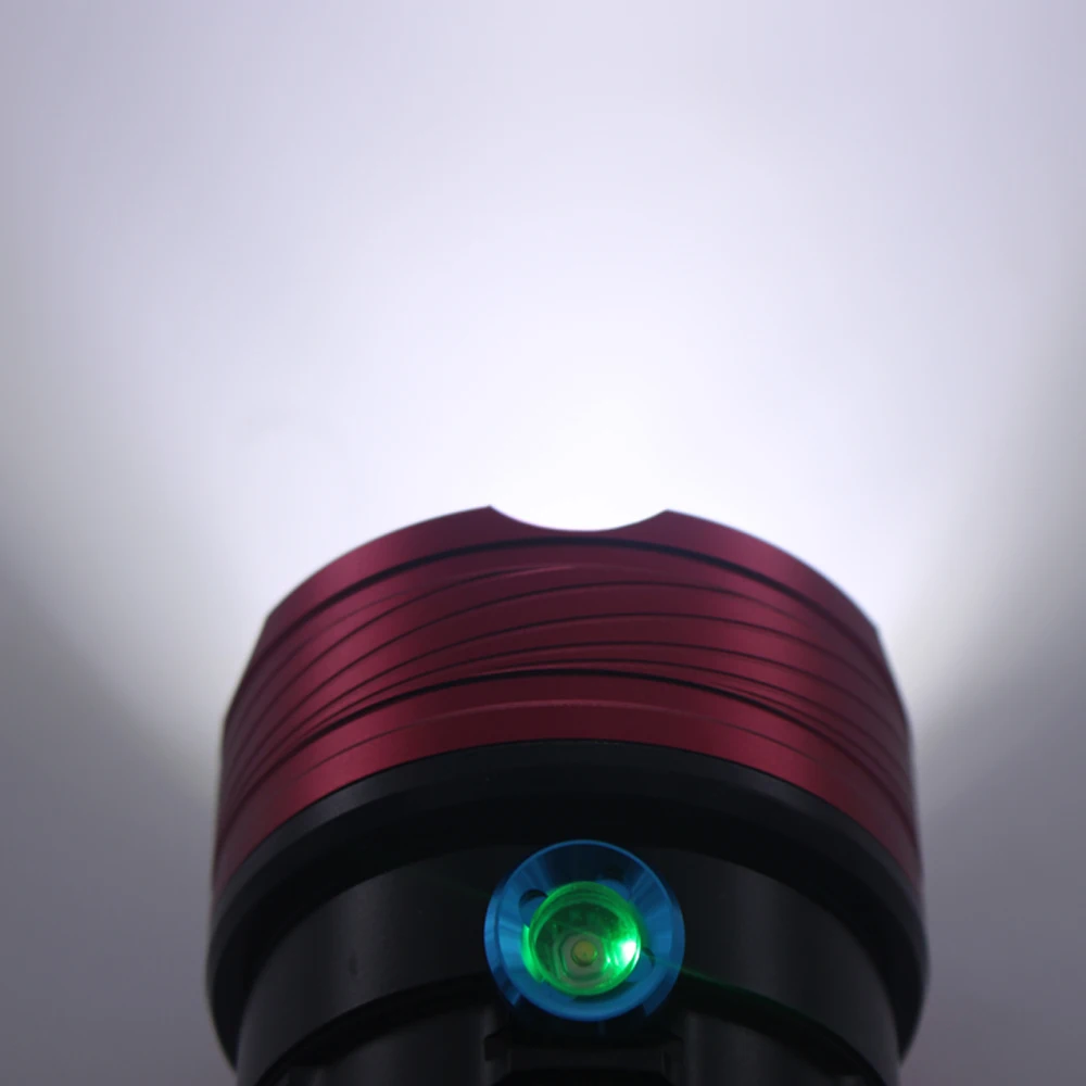 Мощный фонарик 8000 Люмен King 9T6 светодиодный фонарь 9* XM-L T6 светодиодный фонарь с зарядным устройством 5000 мАч