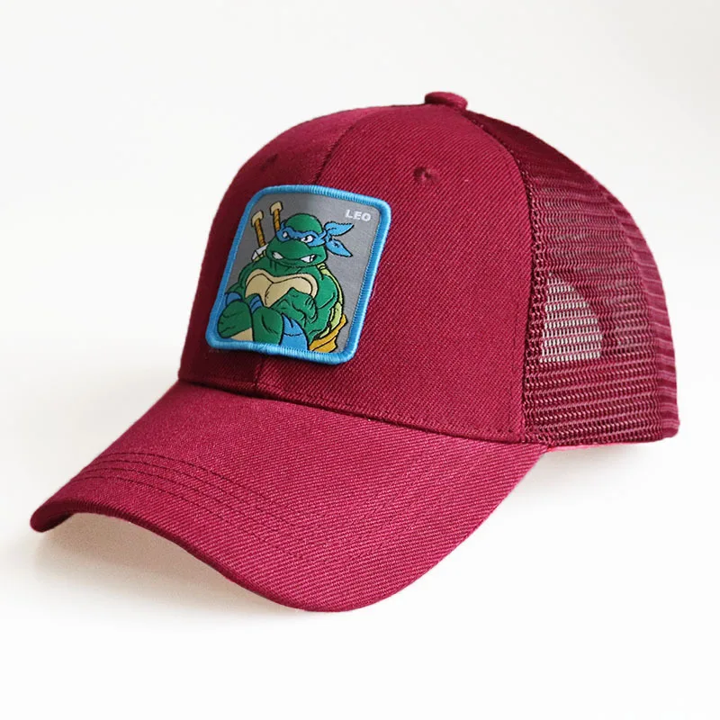 Baseball Cap Leo Man Boys Snapback Teenage Mutant Ninja Turtles Summer Hip Hop Hat Animal Cartoon Superhero Outdoor Accessory (2)