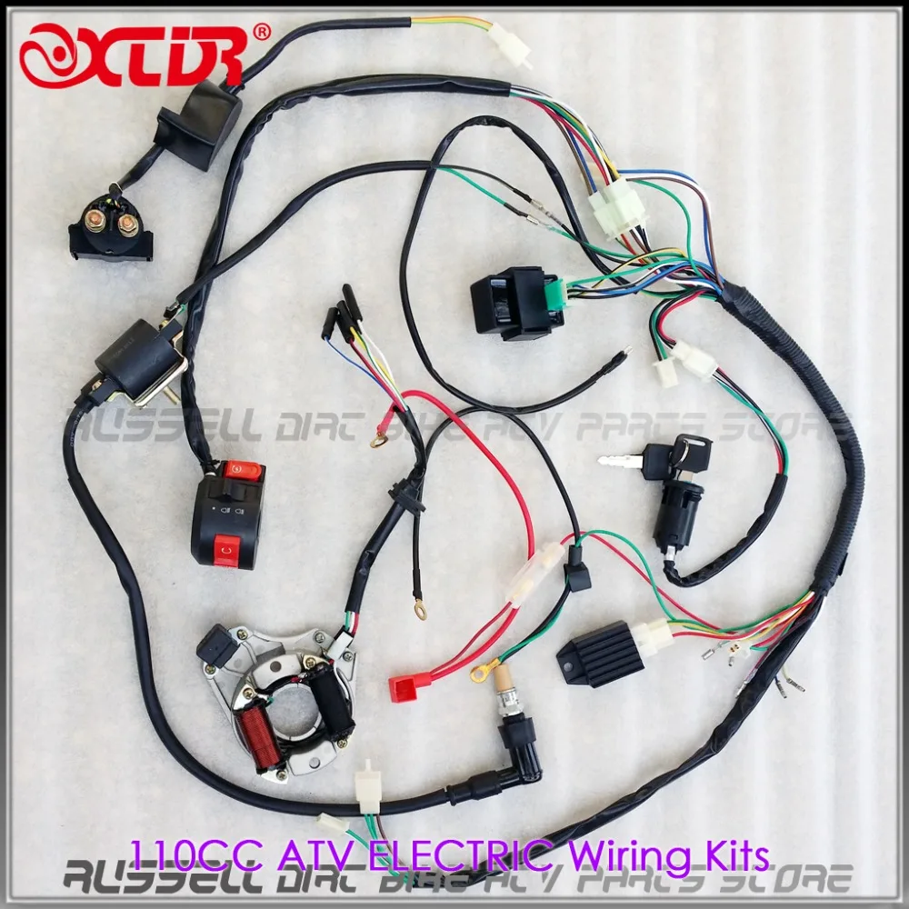 

110CC  WIRE LOOM HARNESS WIRING FOR Atv BUGGY