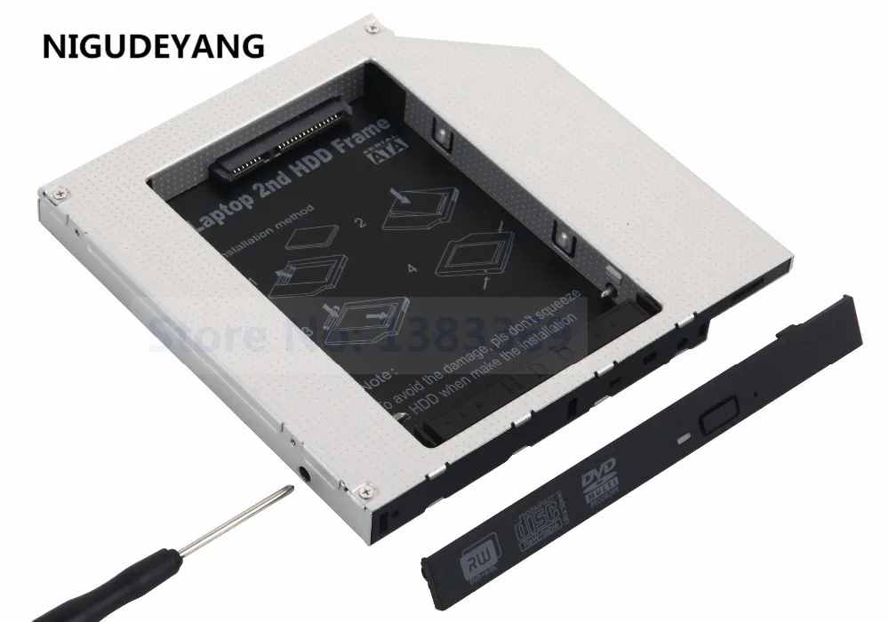 NIGUDEYANG 2-й второй 2 5 SATA к IDE HDD SSD корпус жесткого диска адаптер Caddy для Dell Vostro 1500 1700 1000