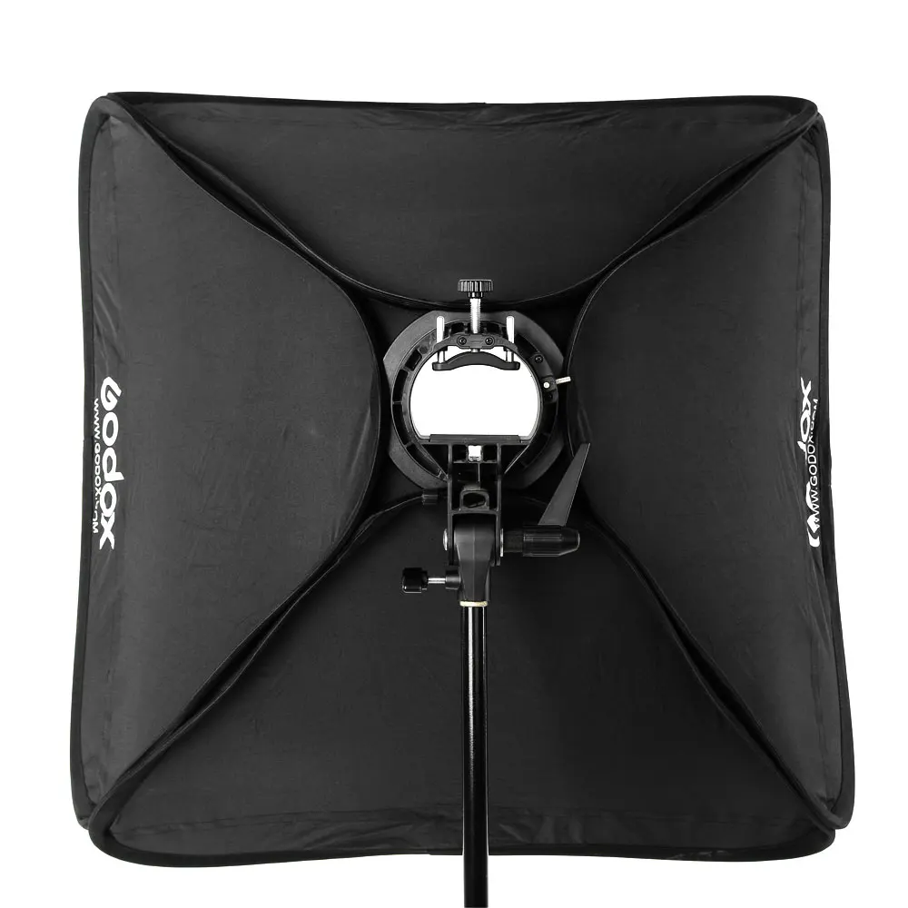 GODOX 40x4 0/50x5 0/60x6 0/80x80 см софтбокс с S образным кронштейном стабильный штатив Bowens