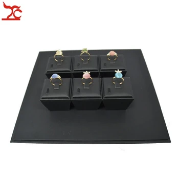

Brand New Classic Jewelry Display Prop Black Leatherette Ring Holder Windowshow Counter Showcase Kit 26*26*8cm