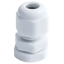 25 штук PG7 Водонепроницаемый разъем 3,5-6 мм Кабельные вводы, белый цвет