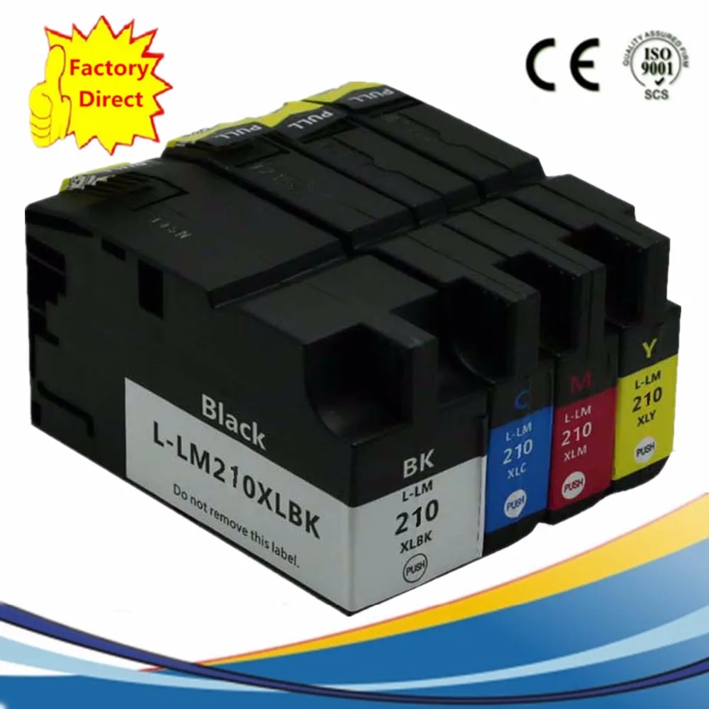 LM210XLBK LM210XL LM 210XL LM210 210 Замена чернильных картриджей для Lexmark OfficeEdge Pro4000c Pro4000 Pro5500