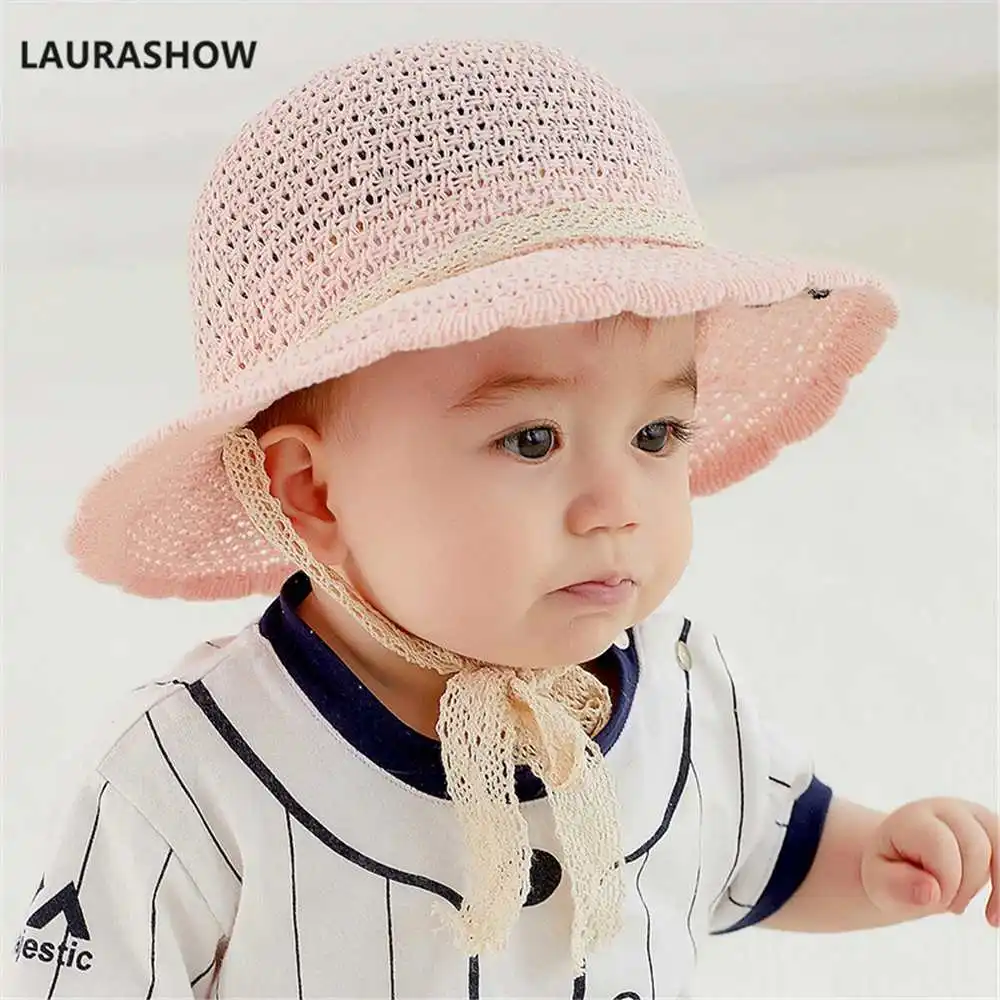 as picture Ларасу детские шляпы, детские летние шляпа от солнца детская соломенная шляпка - Цвет: as picture
