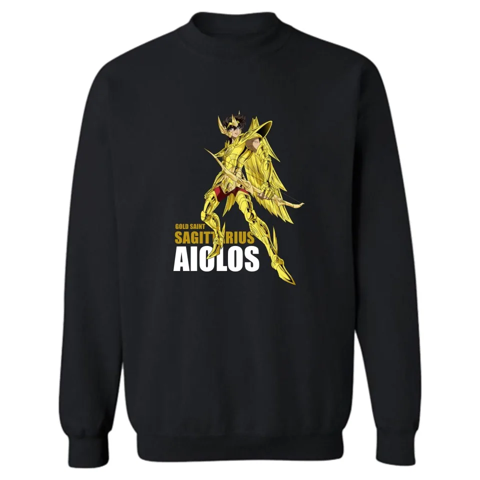 

Anime Gold Saint Seiya Cartoon Capless Sweatshirt Men Hip Hop Autumn Winter Mens Hoodies And Sweatshirts Fashion Funny Clothes