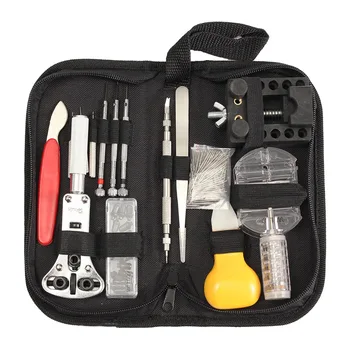

144 Pcs watch repair tool kit watchmaker back case remover opener spring pin bar screwdriver