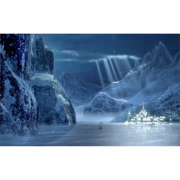 

The winter scenery covered snow frozen lake DIY rhinestones Diamond painting Mosaic landscaping Handicraft 35x56cm CQ106