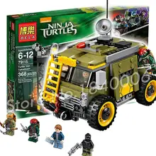 368pcs Bela 10276 Teenage Mutant Ninja Turtles Van Takedown Building Vern Action Figures Toys Gifts Compatible With Lego