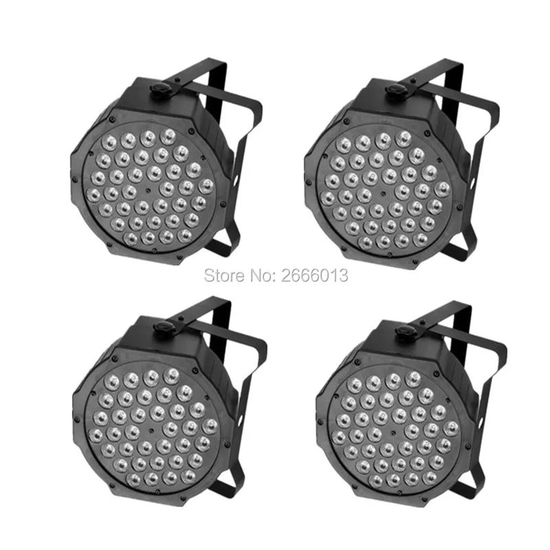 

4pcs/lot Best Quality LED Par 36x3W Wash DMX Par Light American DJ Par RGB LED Flat Par Lights Disco Bar Wedding Party LED Lamps