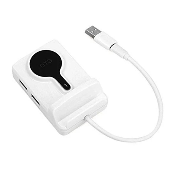 

Multi-function High Speed USB 2.0 3Ports Hub TF/SD/Micro/MMC Card Reader Phone Stand for IOS Android Mac Linux Win XP Vi QJY99
