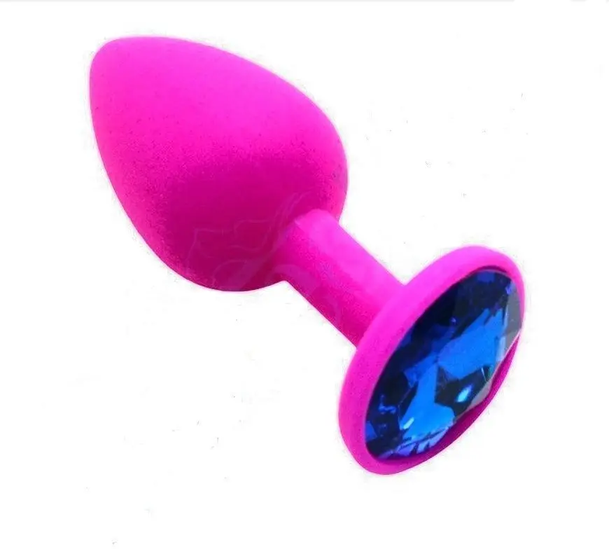 1 Piece Free Shipping Small Butt Toy Plug Anal Insert Silicone Plated -8013