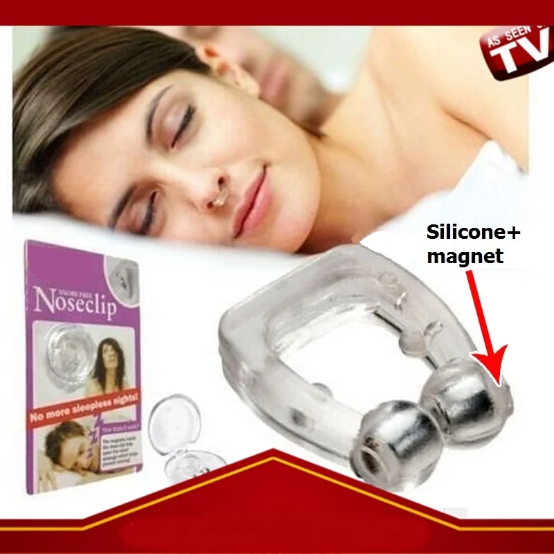 

10pcs Anti Snore Nose Clips Soft Silicone Magnet Built Sleep Aids Nasal Clip Wholesales