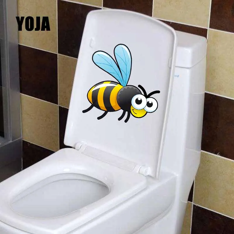 Yoja 22 6x22 1cm Creative Toilet Decal Wall Stickers Lovely Little Bee Bathroom Home Decor Mural T5 0817 Wall Stickers Aliexpress