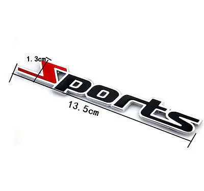 Спортивная 3D Металлическая Эмблема для машины значок наклейка авто Декор спортивные наклейки для Benz VW Golf Mazda Toyota Lada Granta BMW OPEL AUDI