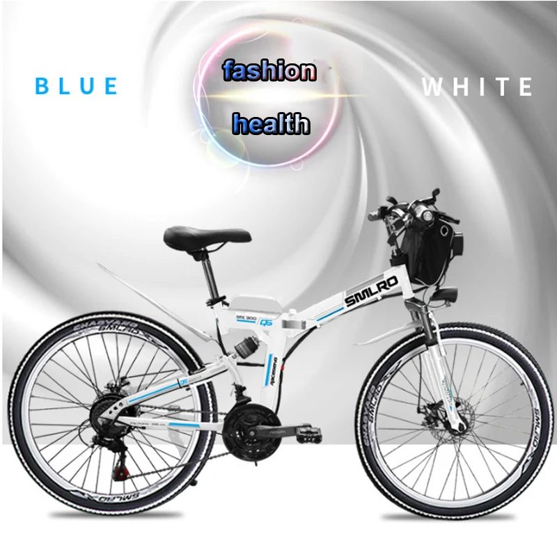 Top 21 speed electric bike folding electric mountain bicycle Adults electric bicycles 24 and 26inch lithium battery electric bike 5