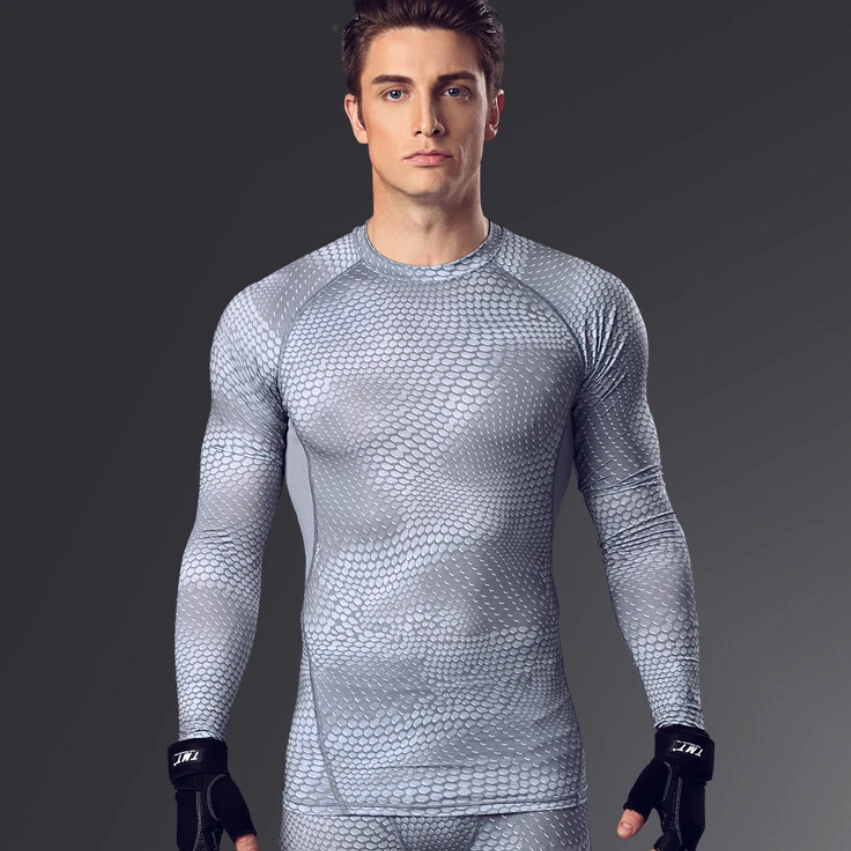 Buy 2016 Newest Men Fitness Long Sleeve Compression T