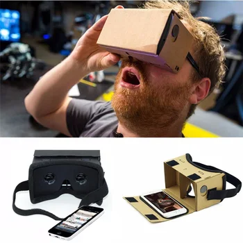 

DIY Ultra Clear Google Cardboard 2.0 Virtual Reality 3D Glasses for iPhone android Smartphone computer gafas xiaomi headset