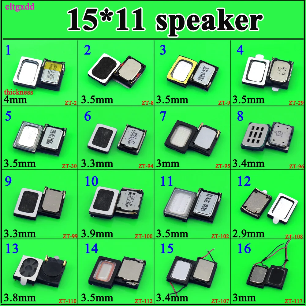 

15*11*3.5 LoudSpeaker Buzzer Ringer Connector Phone Square speakers Universal for Samsung Huawei Xiaomi Redmi Sony Xperia Nokia