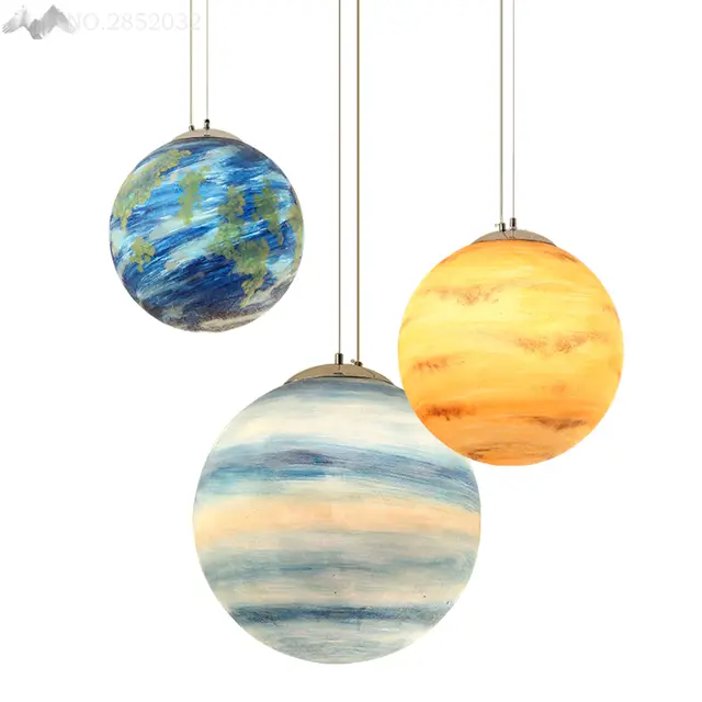 Creative Solar System Planet Hang Lamps Pendant Lights Led Lights