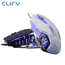 Cliry Gaming Mouse 3200DPI 6 Button 4 breathing LED Optical Wired Computer Gamer Mice Laptop Desktop