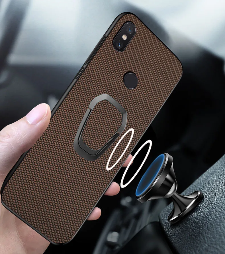 

Case for xiaomi redmi note 5 5a s2 y2 6a 6 7 pro mi 9 a2 a1 6x 5x 8 lite mix 2 2s note 3 Car Holder Ring Back Cover cases