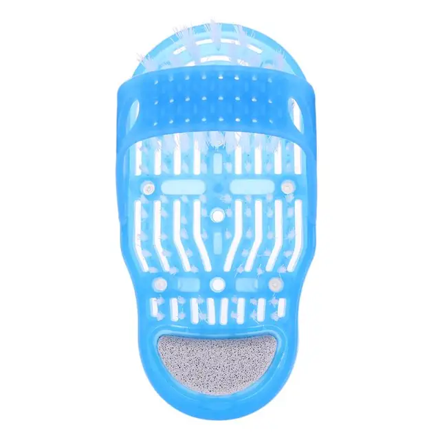 Plastic Bath Shower Feet Massage Slippers Bath Shoes Brush Pumice Stone Foot Scrubber Spa Shower Remove Dead Skin Foot Care Tool 2