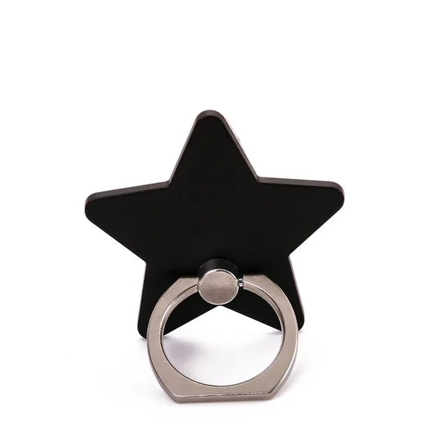 Black star Кольцо-розетка для мобильного телефона, смартфона, подставка-держатель для iPhone XS, samsung, Xiaomi, умное кольцо-держатель Pocophone, автомобильная подставка для крепления - Цвет: Black star