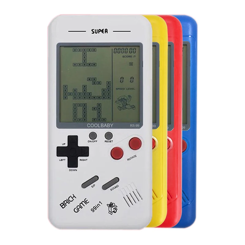 Retro Classic Childhood Tetris Handheld Game Player Electronic Games Toy Gift