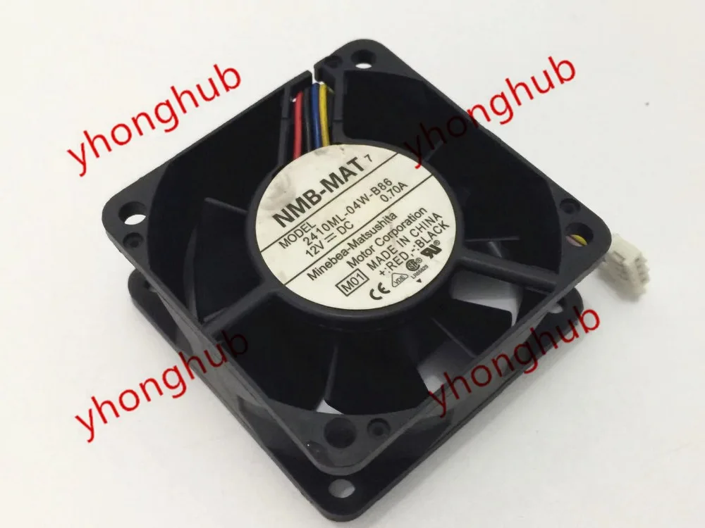 

NMB-MAT 2410ML-04W-B86 DC 12V 0.7A 60x60x25 мм вентилятор охлаждения сервера